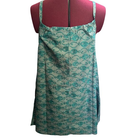BDG Eva Tie-front Ruched Adjustable Strap Dress Pockets Trapeze Dress NWT XXS - Picture 3 of 8